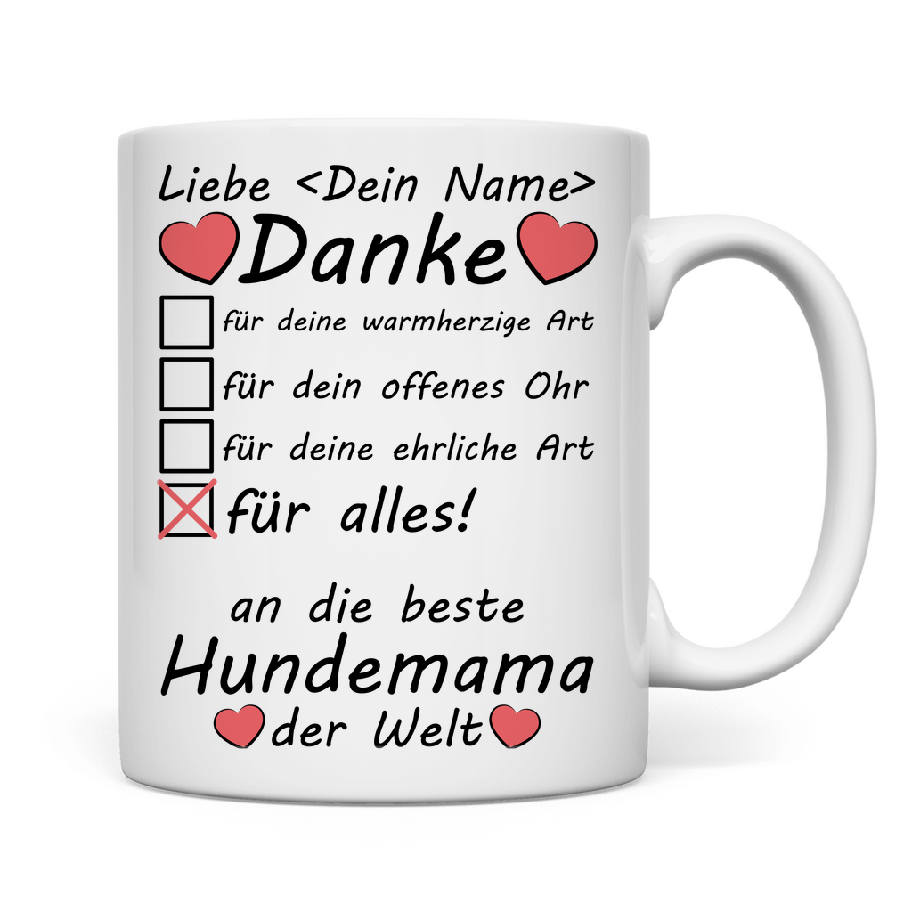 Hundemama Tasse Personalisiert Danke Geschenk 2