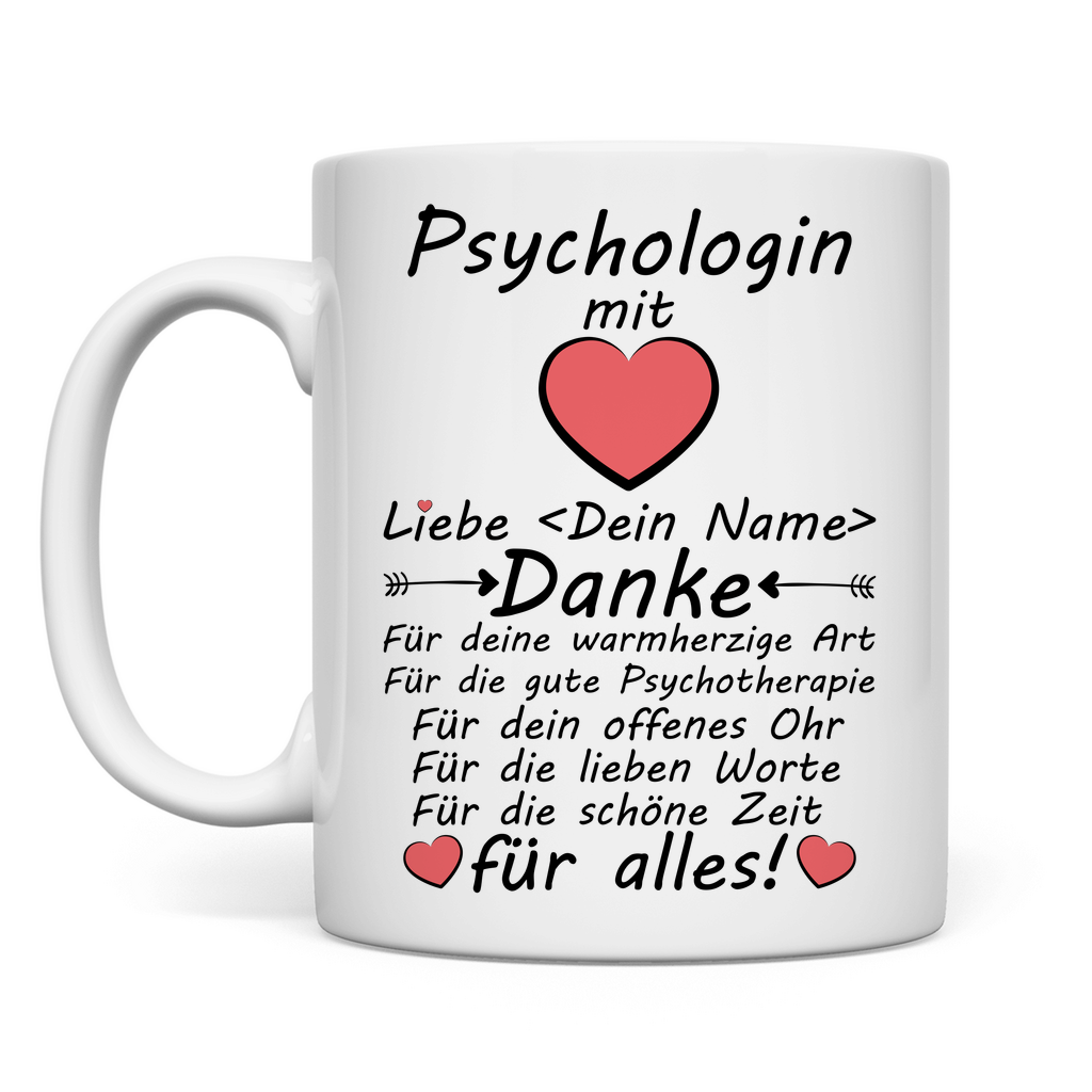 Psychologin Danke Sagen | Geschenk Tasse