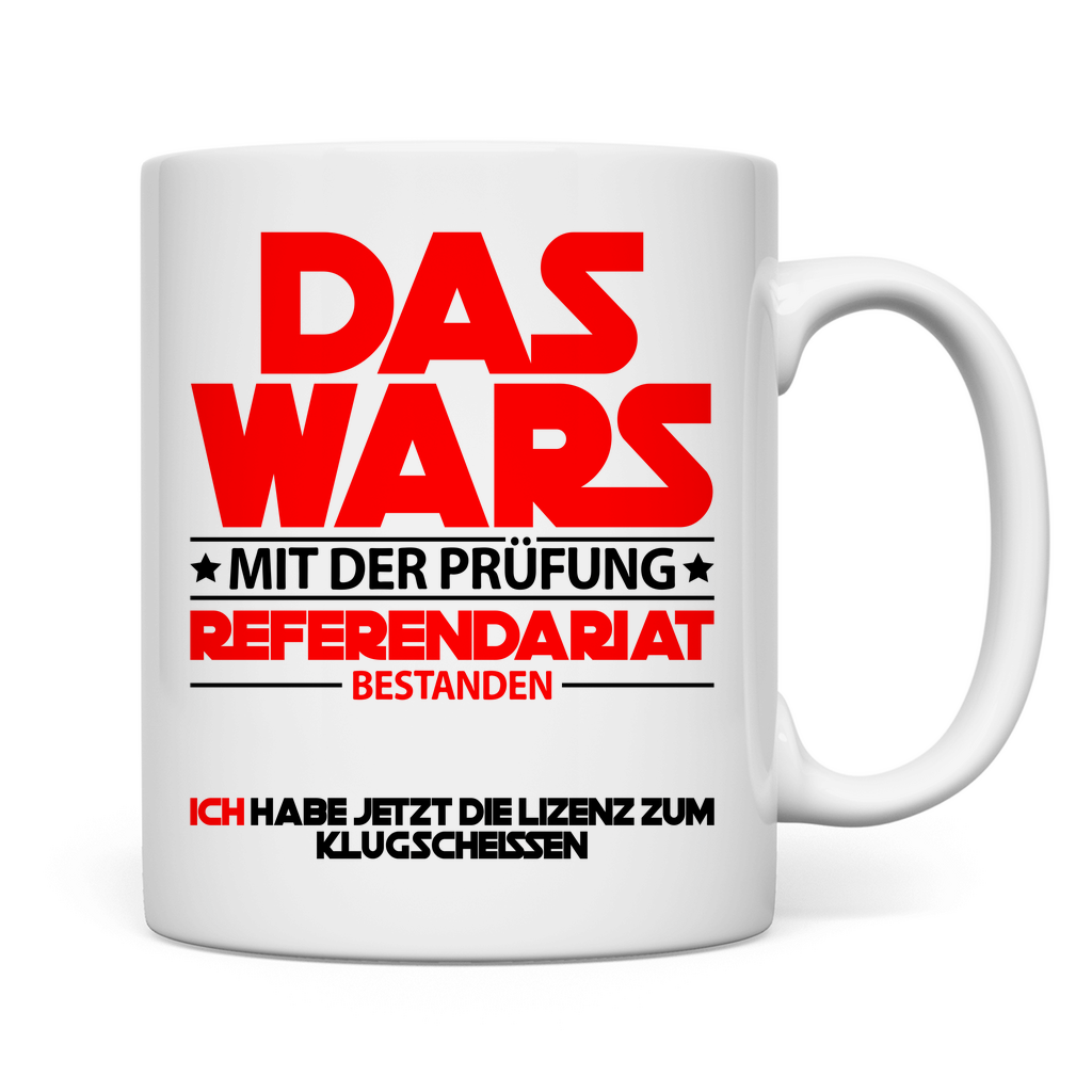 Referendariat Ref Fertig | Geschenk Tasse rückseit5e