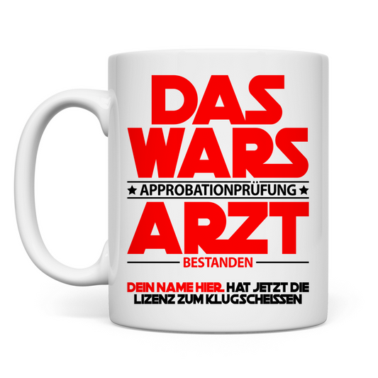 Approbation Arzt Medizin bestanden | Geschenk  tasse