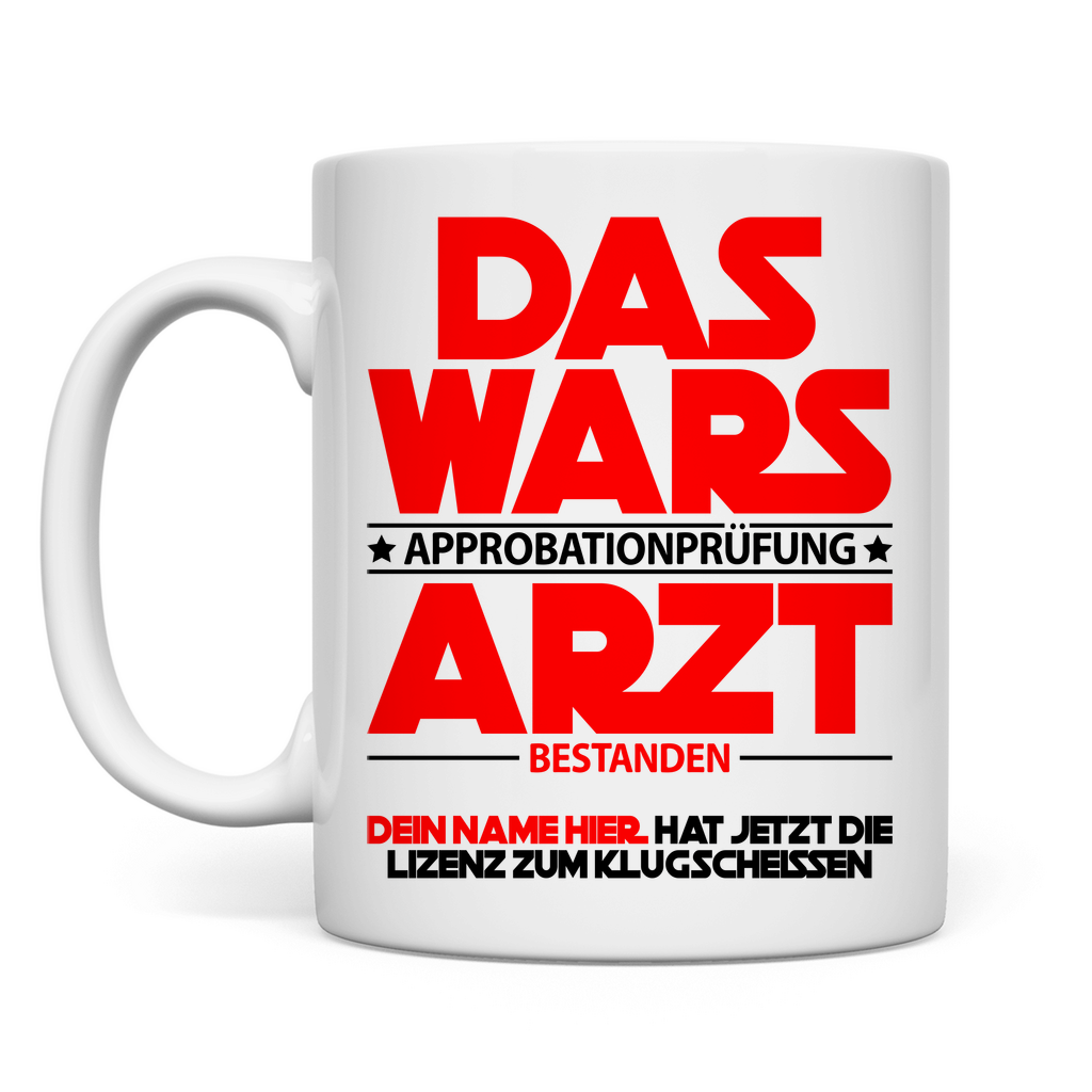 Approbation Arzt Medizin bestanden | Geschenk  tasse