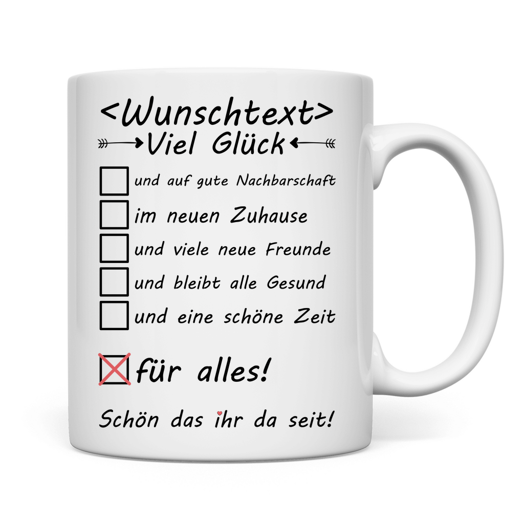 Neue Nachbarn | Willkommensgeschenk  tasse 2