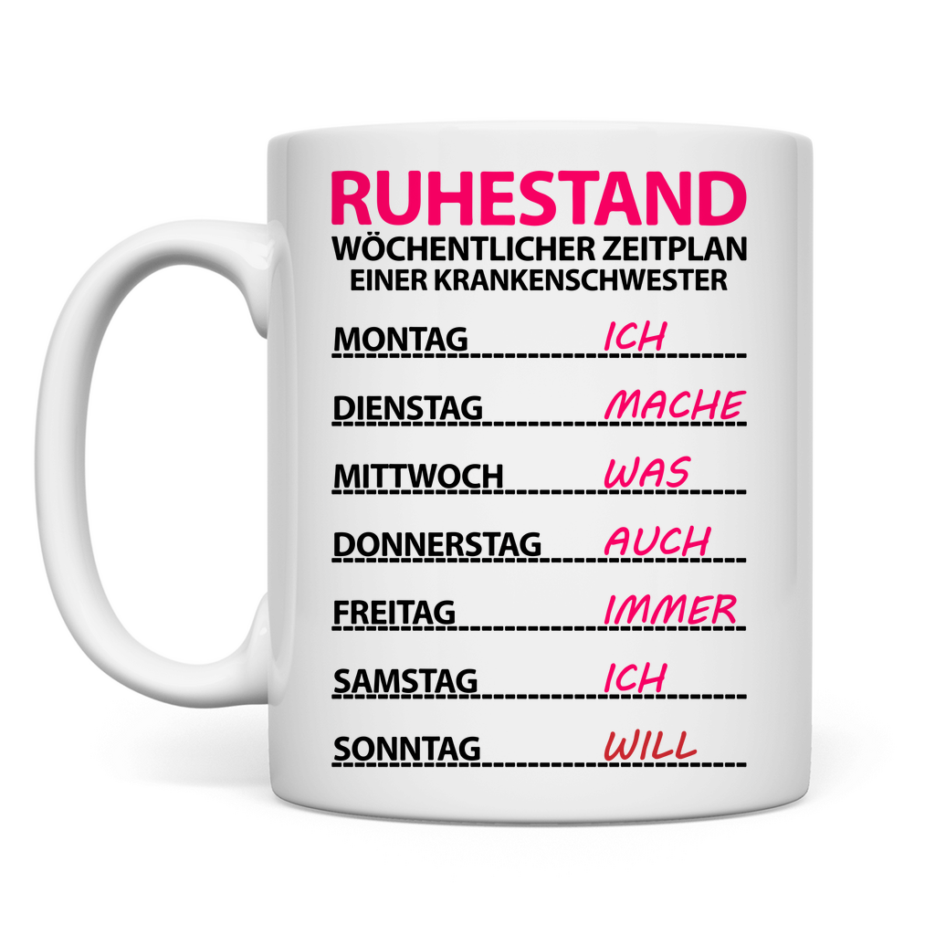 Rente Krankenschwester | Geschenk | Tasse