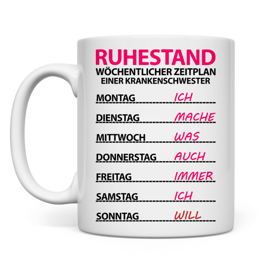Rente Krankenschwester | Geschenk | Tasse