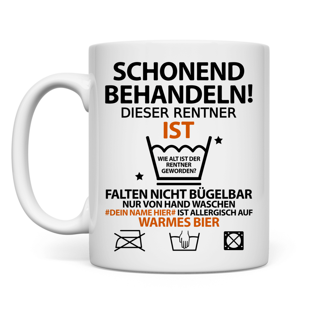 70. Geburtstag bald rüstiger Rentner | geburtstagsgeschenk
lustige sprüche
personalisiert
Tasse