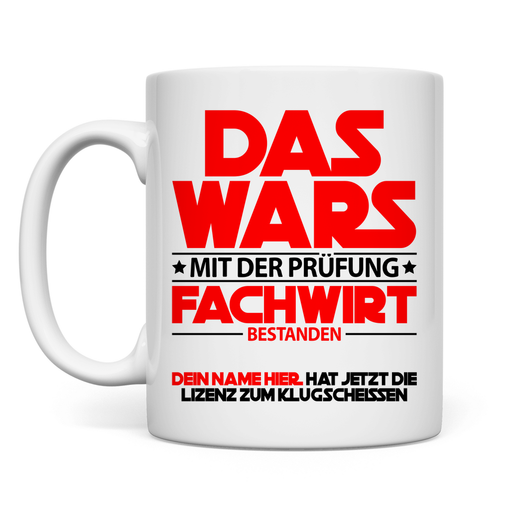Fachwirt Prüfung bestanden | Geschenk Mann Tasse