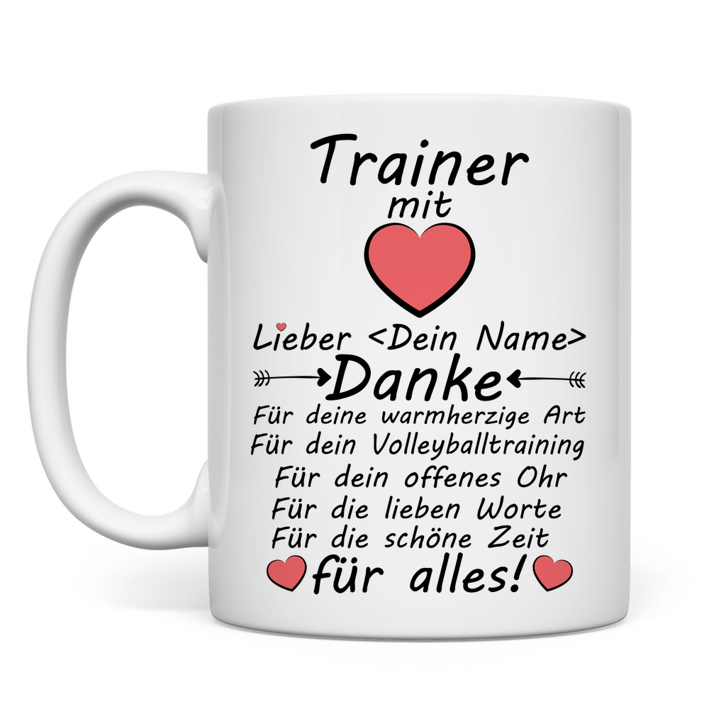 Volleyball Trainer | Dankeschön Geschenk Tasse