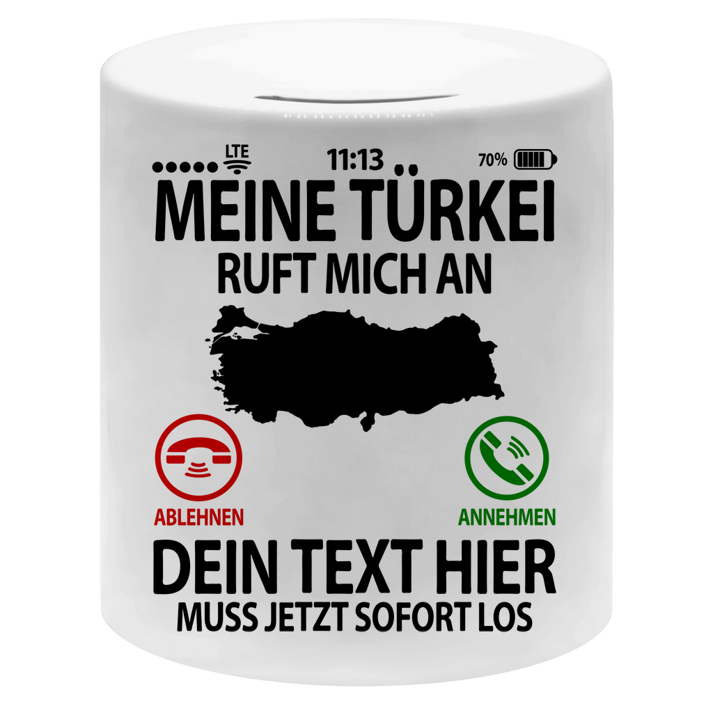 Türkei Spardose für Urlaub | Geldgeschenk
