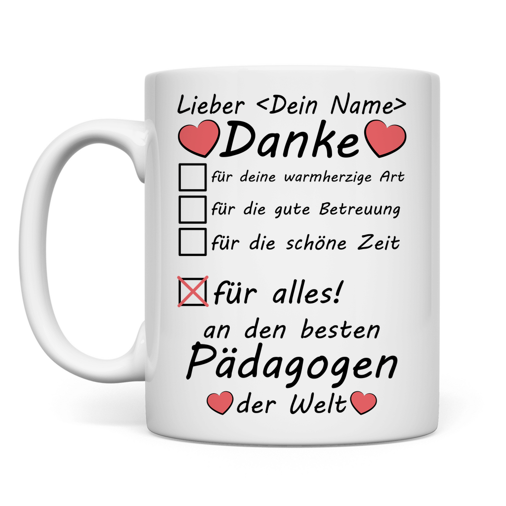 Pädagogen Abschluss | Abschiedsgeschenk Tasse beste
