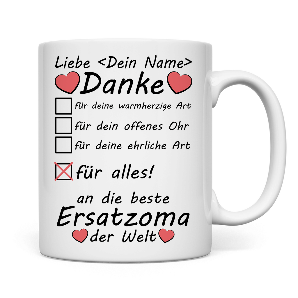Leihoma | Ersatzoma | Danke Geschenk   Beste Tasse rückseite