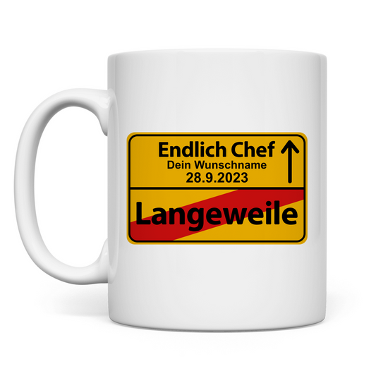 Endlich Eigener Chef | Selbstständige | Tasse