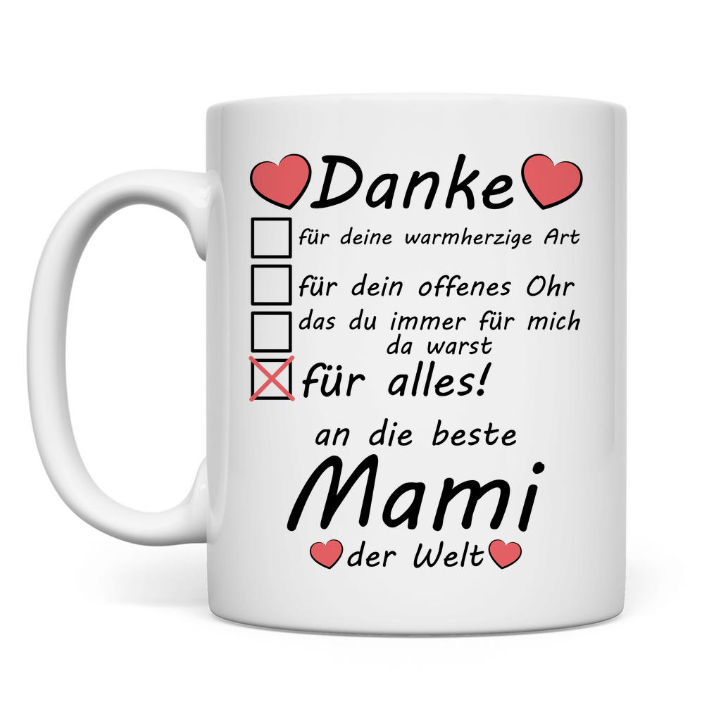 Beste Mami | Danke | Muttertag Geschenk  Tasse 