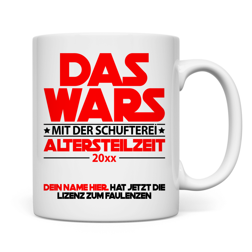 Altersteilzeit | Geschenk für Männer Frauen Tasse 2
