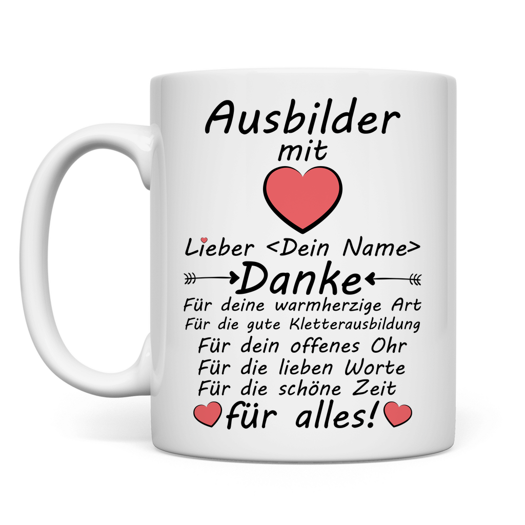 Ausbilder fürs Klettern | Geschenk Tasse