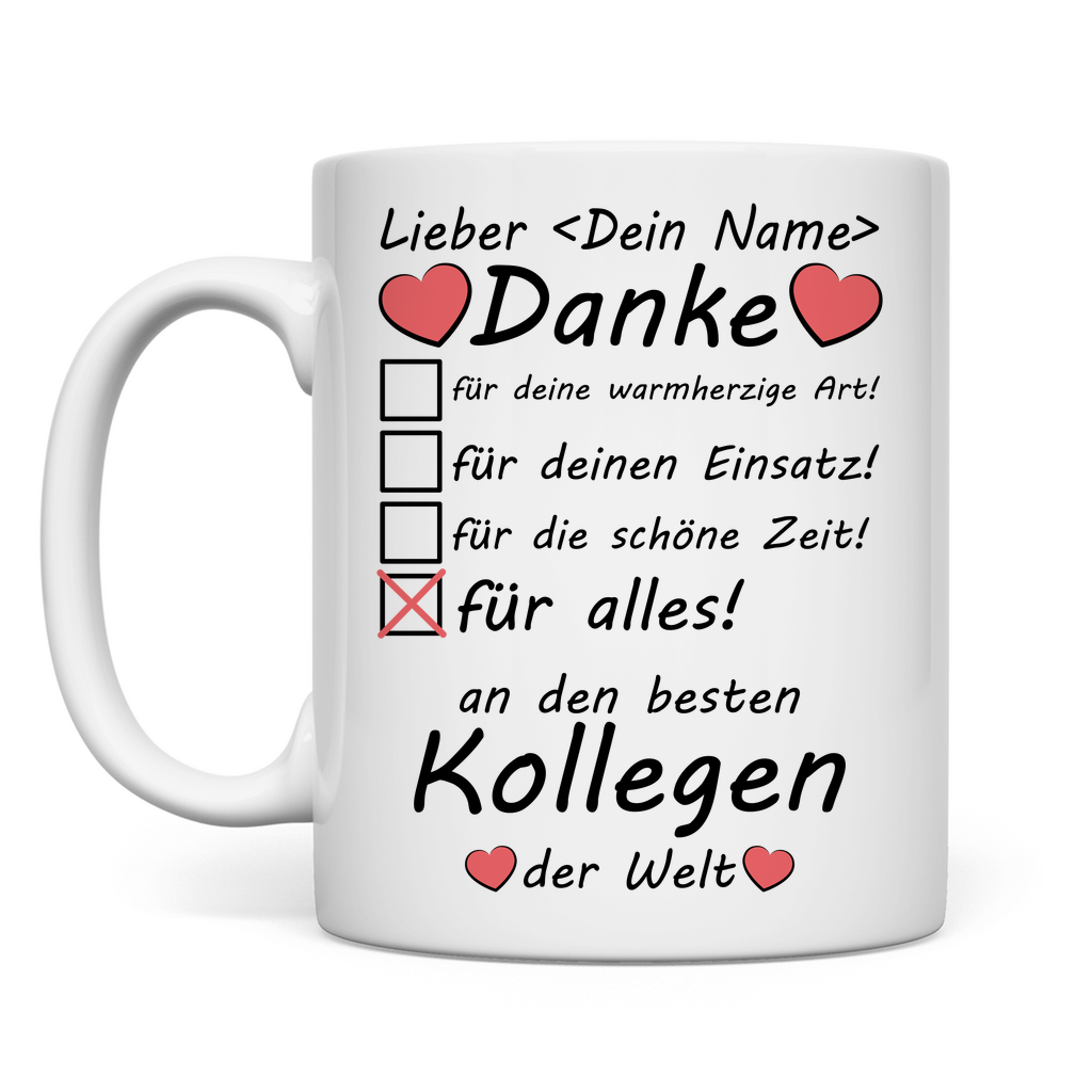 Letzte Schicht Geschenk | Kollege | zum Abschied Tasse