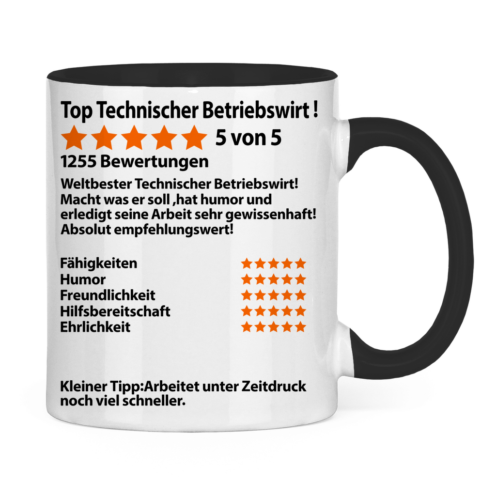 Technischer Betriebswirt | Geschenk | Tasse Abschied beste rückseite