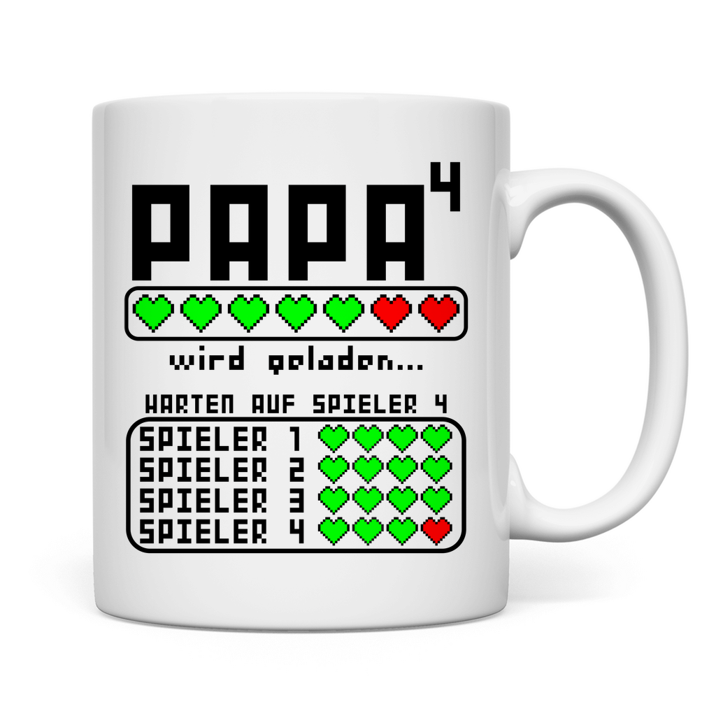 zum Vierten mal Papa Schwanger | 4. Kind | Geschenk  Tasse Vater