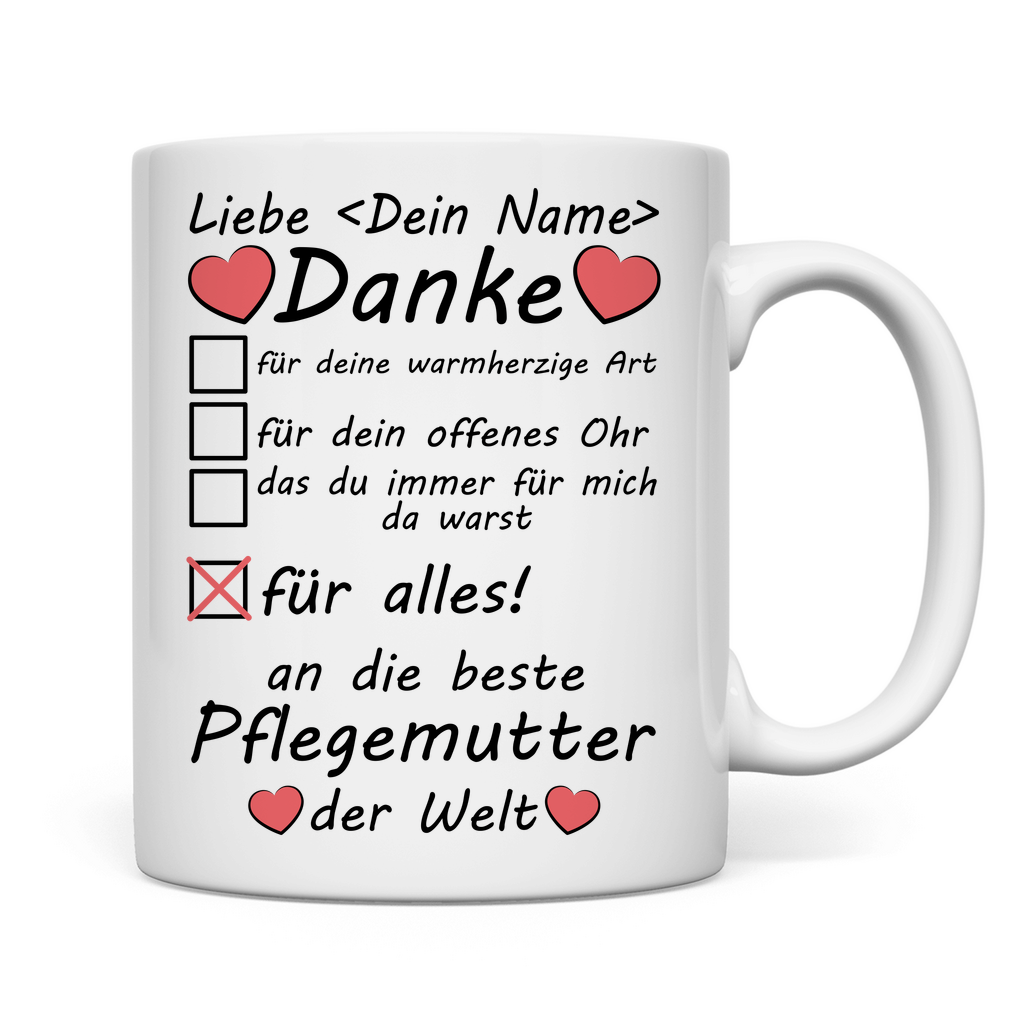 Beste Pflegemutter | Dankeschön Geschenk Tasse 2