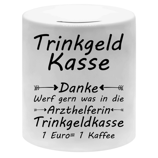Arzthelferin MFA Spardose | Trinkgeld Kaffeekasse 