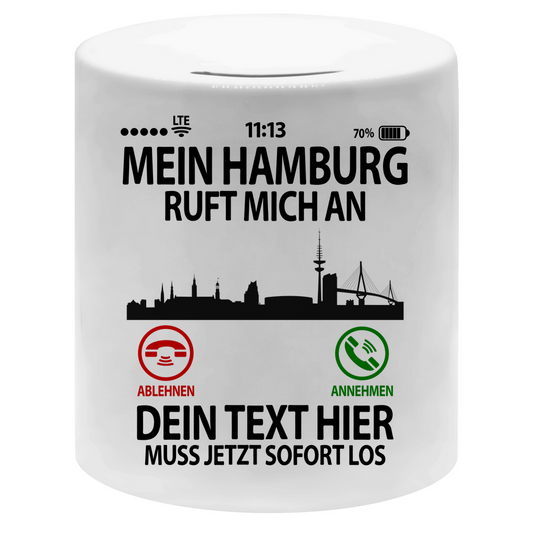 Hamburg Städtereise Reise | Spardose | Geldgeschenk