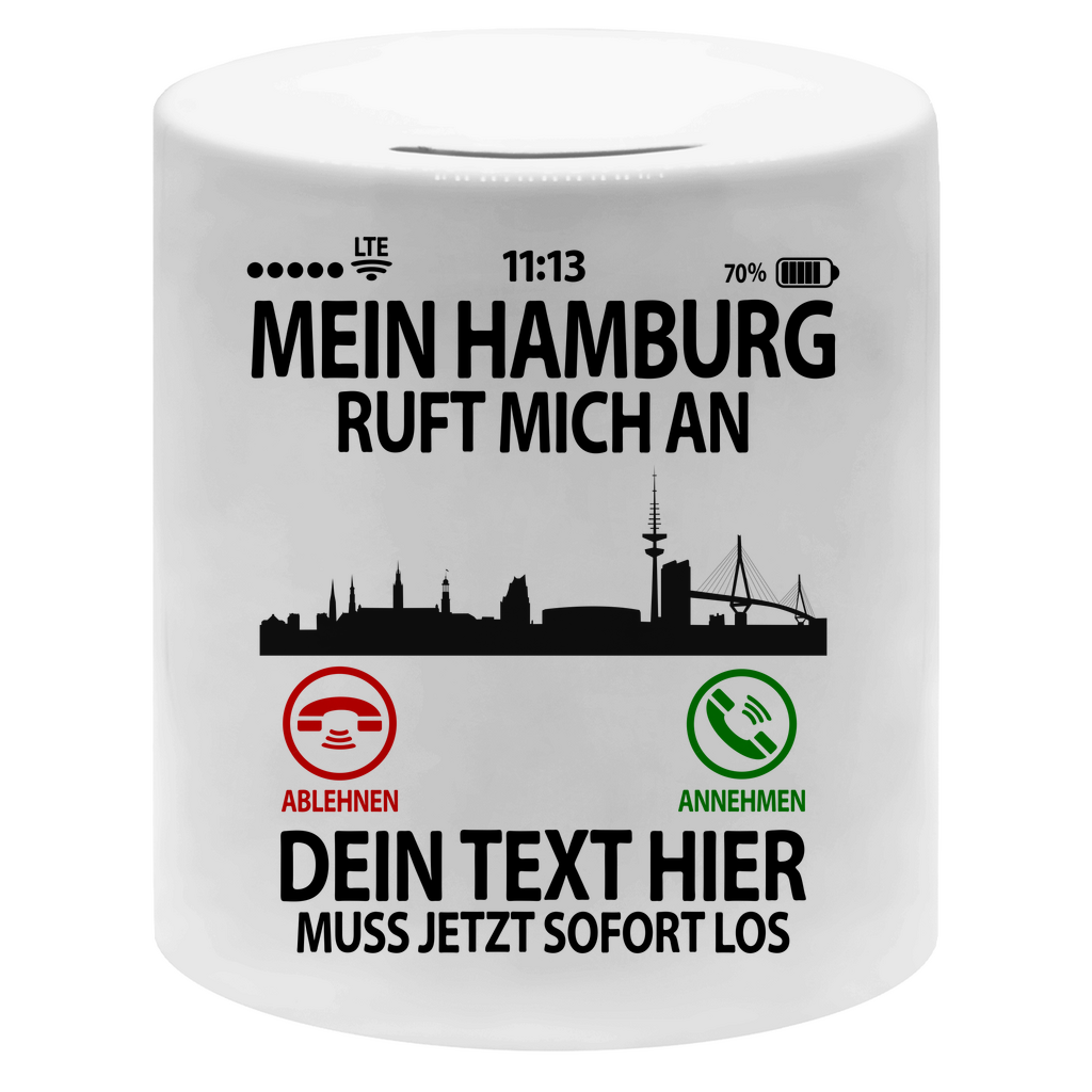 Hamburg Städtereise Reise | Spardose | Geldgeschenk