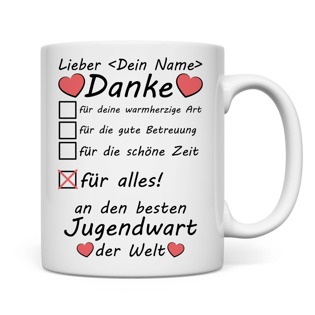 Abschiedsgeschenk für Besten Jugendwart Tasse 2