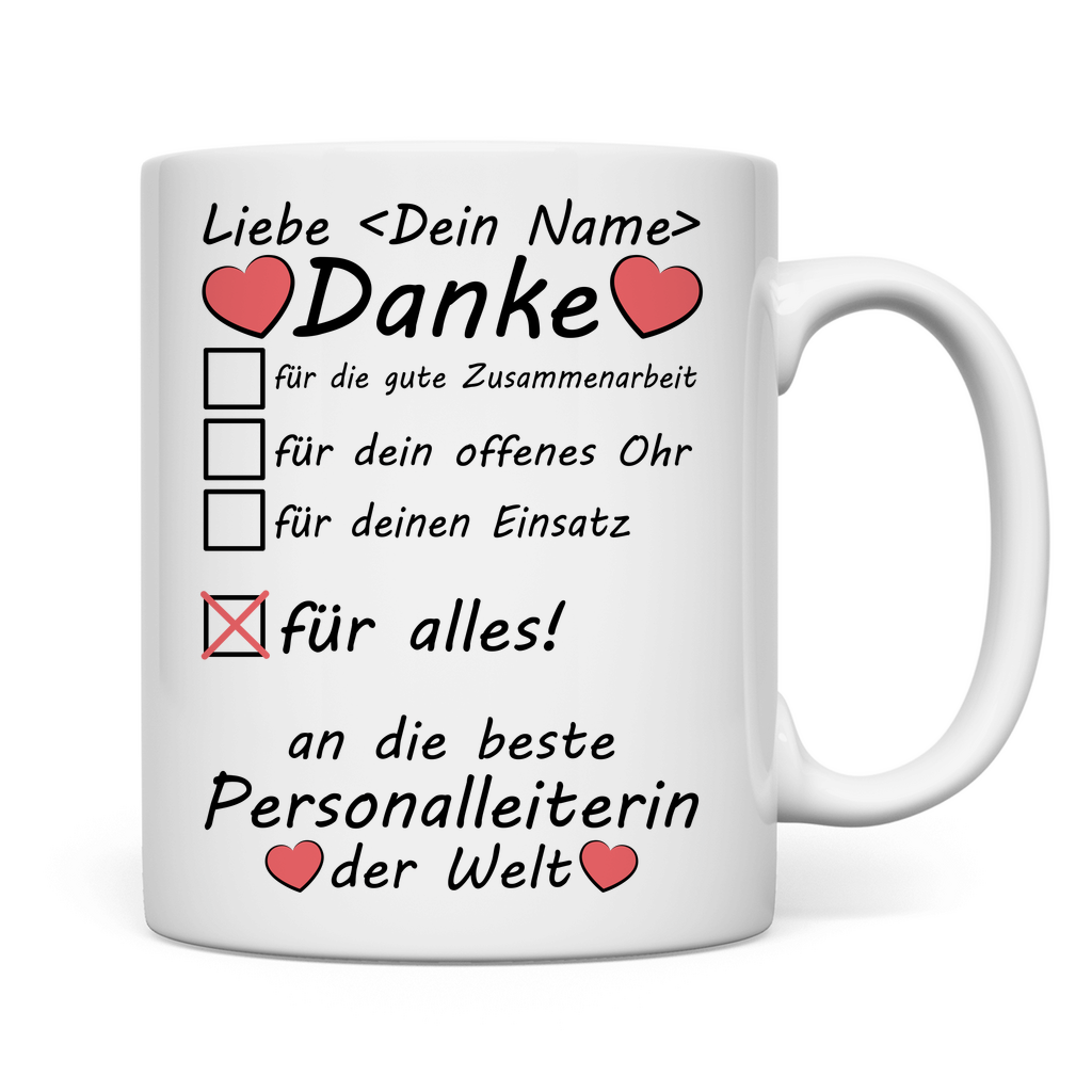 Personalleiterin | Danke sagen | Geschenk  Tasse 2