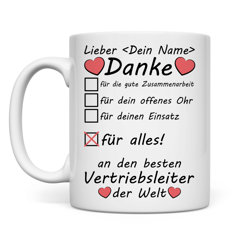 Vertriebsleiter Tasse | Dankeschön | Geschenk 