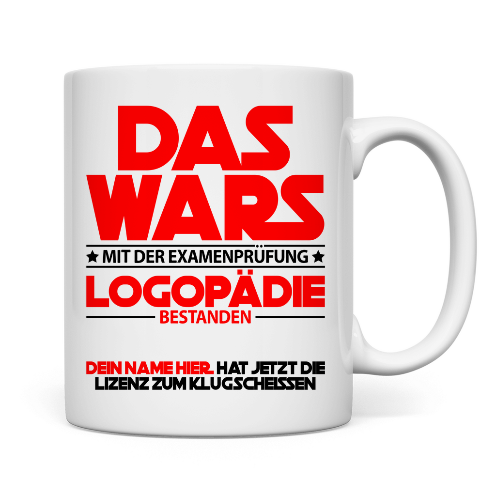 Logopädie Bestandenes Examen | Geschenk  tasse 2