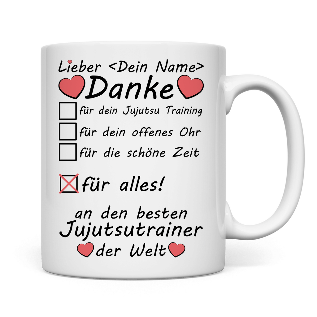 Beste Jujutsu Trainer | Geschenk | Tasse rückseite