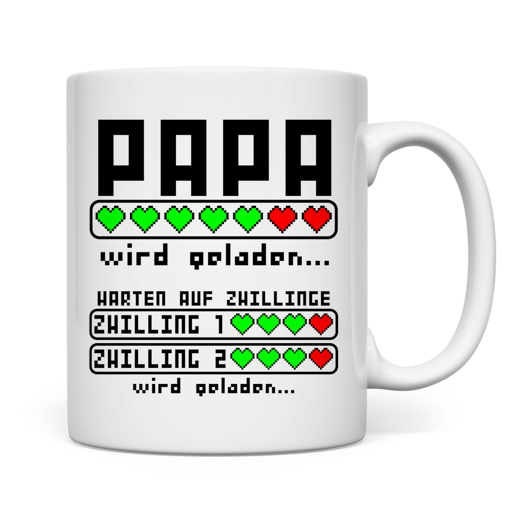 Werdenden Zwillingspapa | Geschenk  Tasse Rückseite