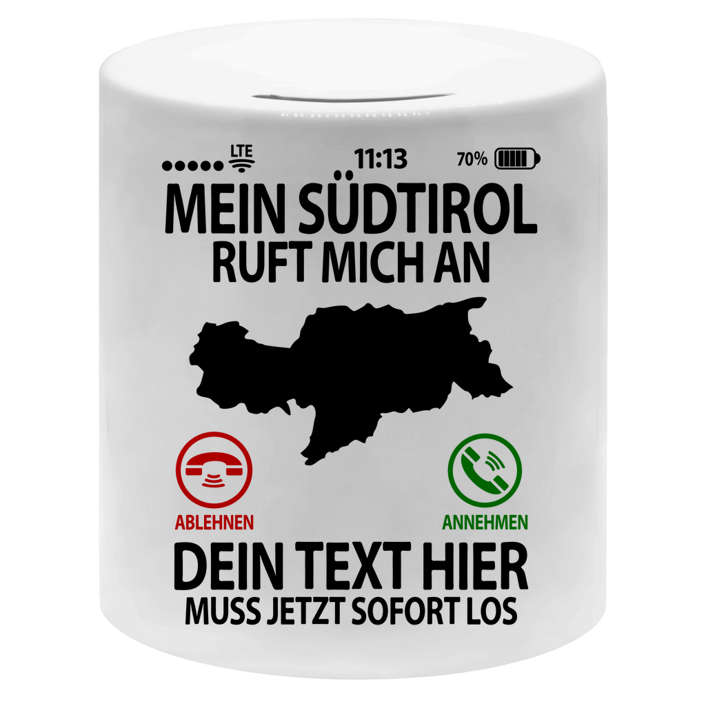 Südtirol Urlaub | Spardose | Urlaubskasse  