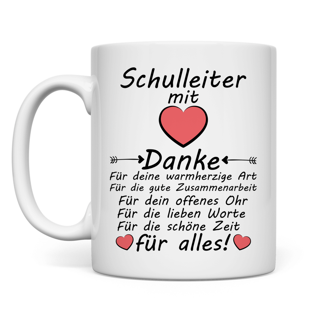 Schulleitung Abschiedsgeschenk | Danke Tasse Schulleiter