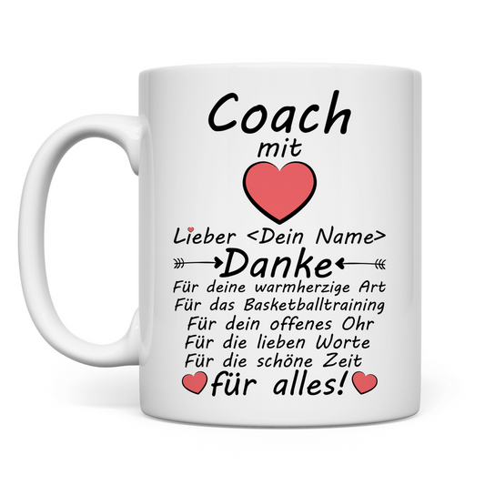 Bester Basketball Coach | Danke | Geschenk Tasse