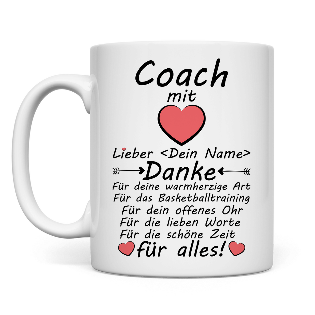 Bester Basketball Coach | Danke | Geschenk Tasse