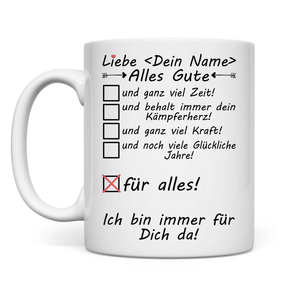 Demenzkrank Oma | Aufmunterung Geschenk Tasse Alles Gute