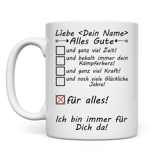 Demenzkrank Oma | Aufmunterung Geschenk Tasse Alles Gute