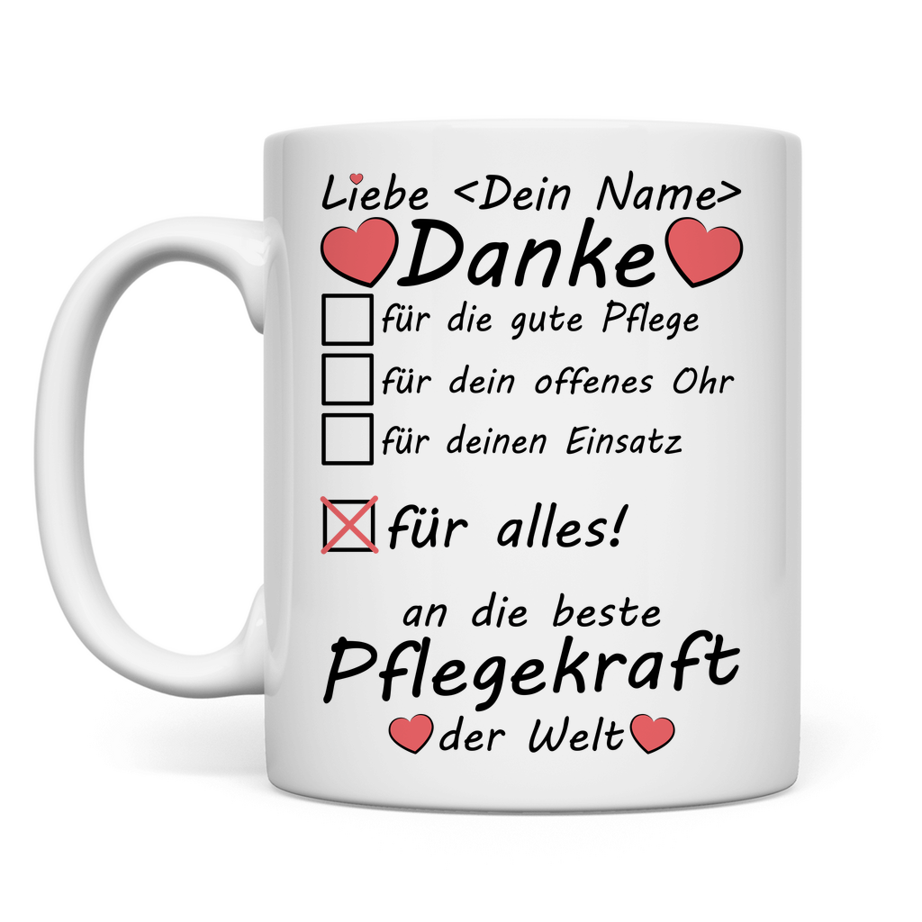 Pflegekraft | Abschiedsgeschenk | Tasse