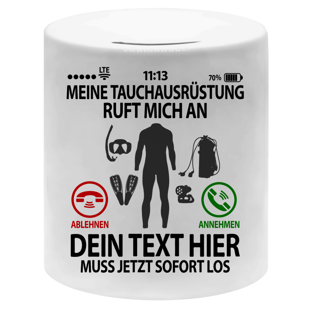 Taucher Urlaub Geldgeschenk | Tauchen Spardose