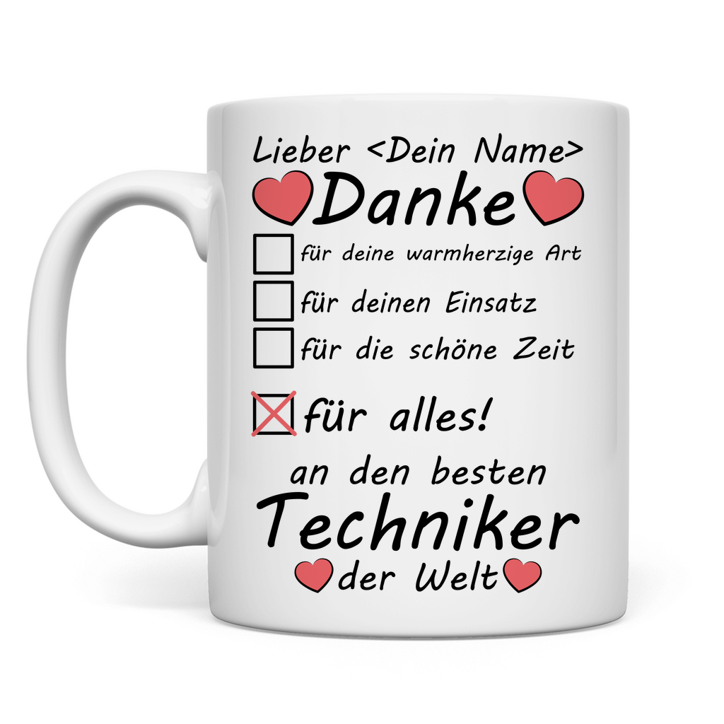 Bester Techniker der Welt | Tasse  Geschenk