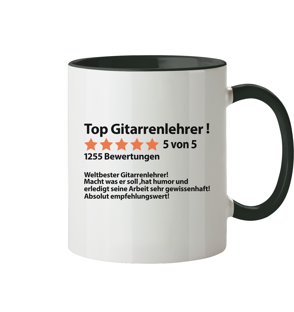 Abschiedsgeschenk Gitarrenlehrer Gitarrenlehrerin - Sprüche Tasse