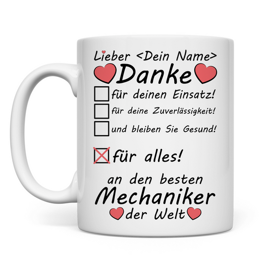 Abschiedsgeschenk Mechaniker | Tasse