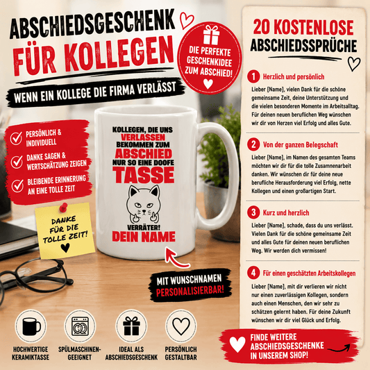 Abschiedsgeschenk für Kollegen  Wenn ein Kollege die Firma verlässt + 20 Kostenlose Abschiedssprüche