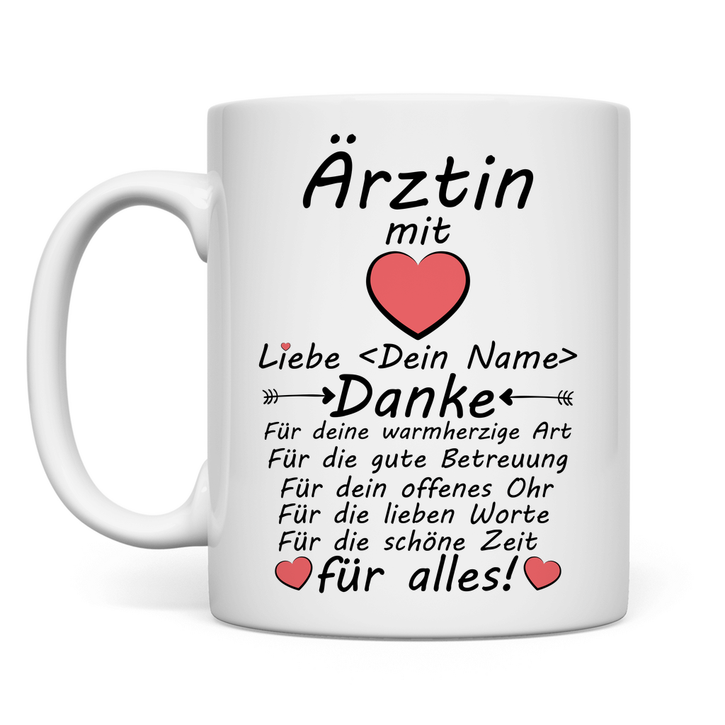 Arzt Danke für gute Betreuung | Tasse