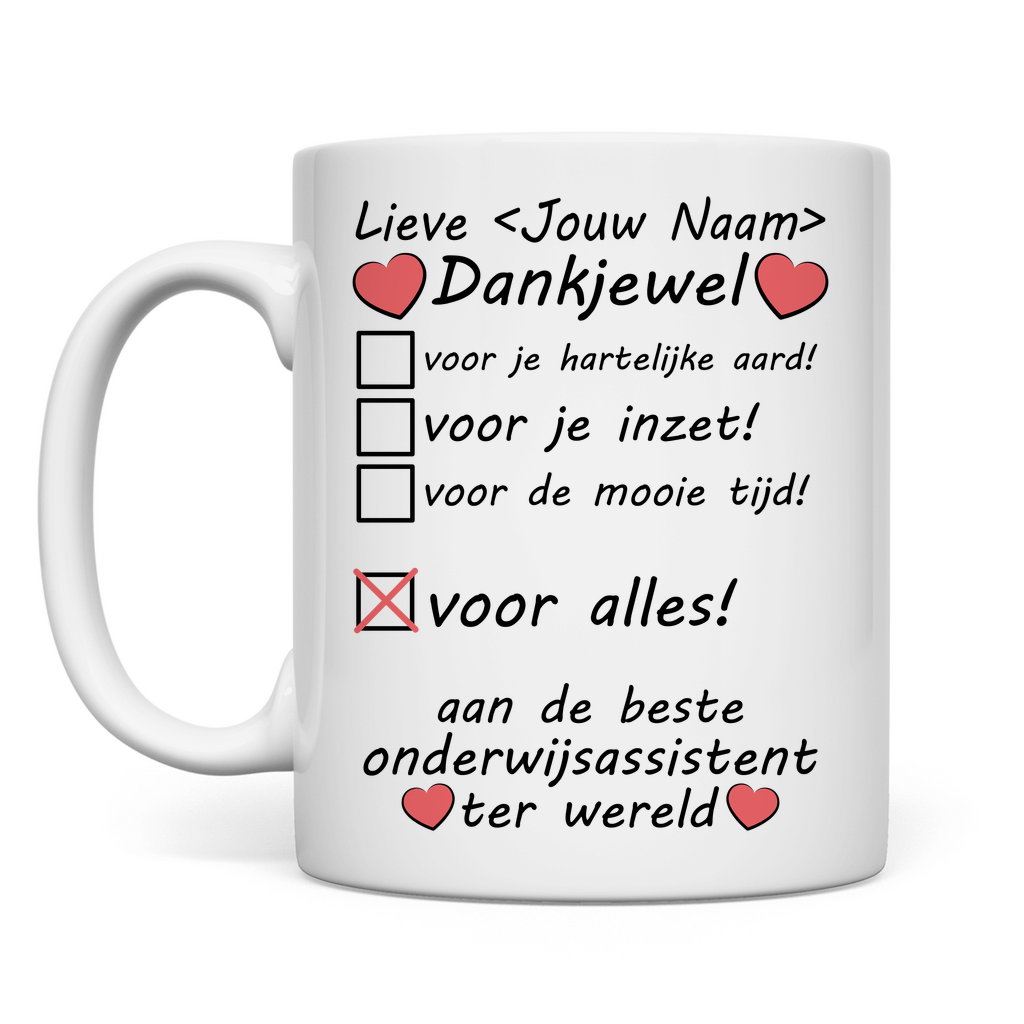 Afscheidscadeau Onderwijsassistent Mog - Afscheid Cadeau - Bedankje