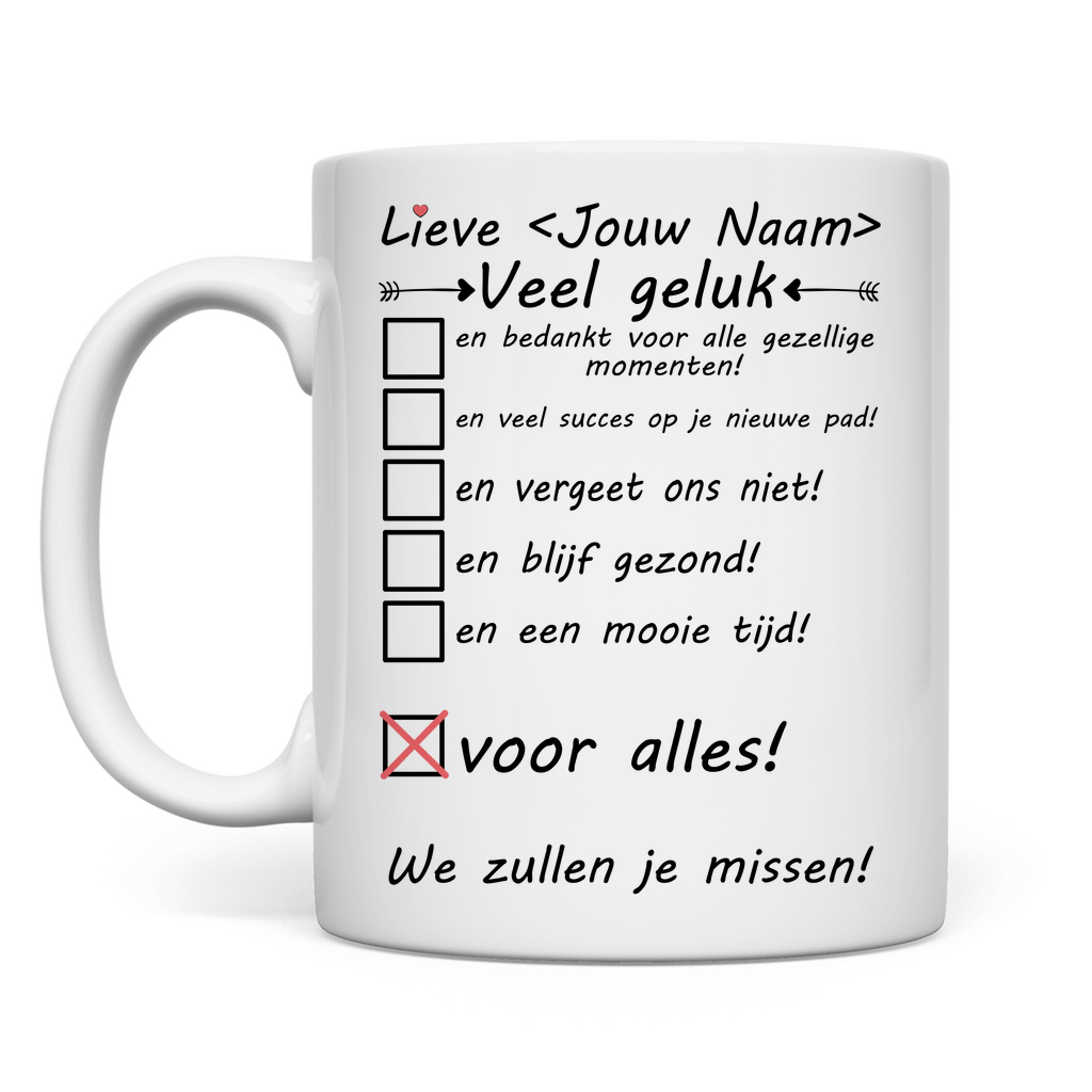 Afscheidscadeau voor leuk Huisgenoot Mog -  Afscheid Cadeau - Persoonlijk