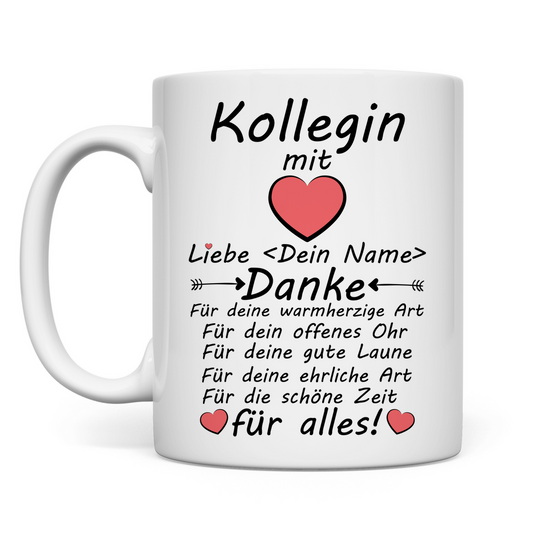Gute Wünsche für nette Kollegin | Jobwechsel | Tasse