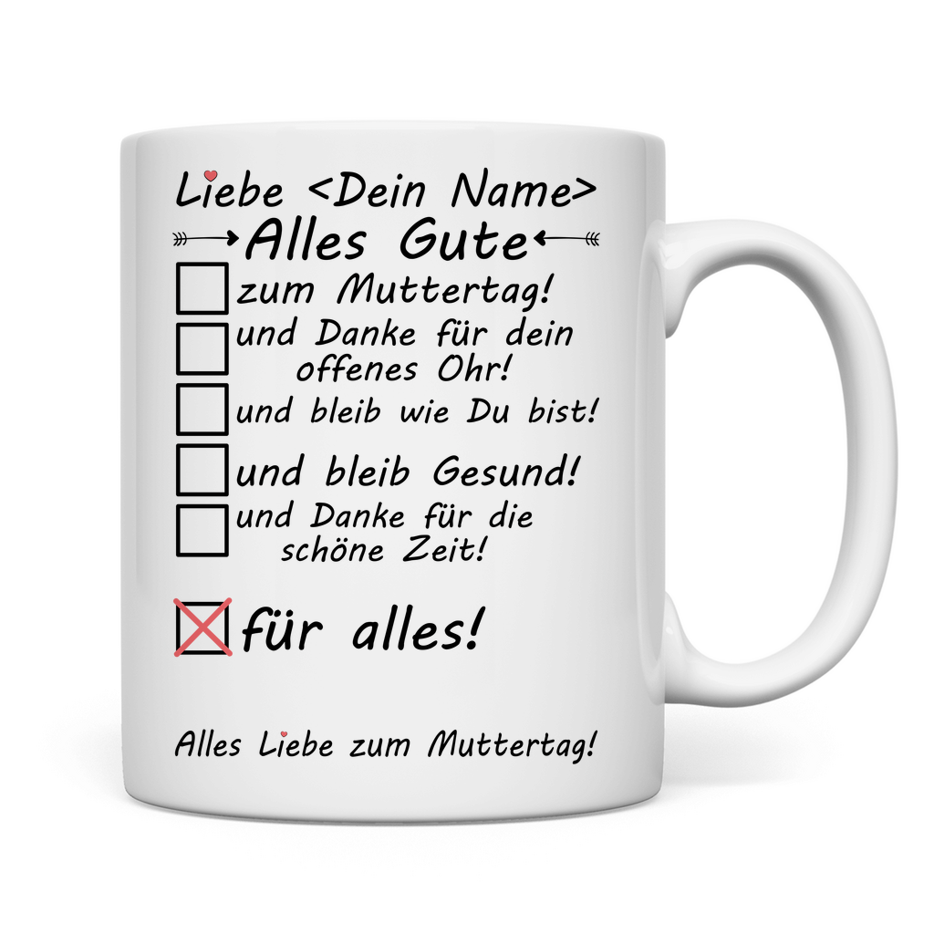 Alles Gute zum Schwiegermuttertag | Tasse