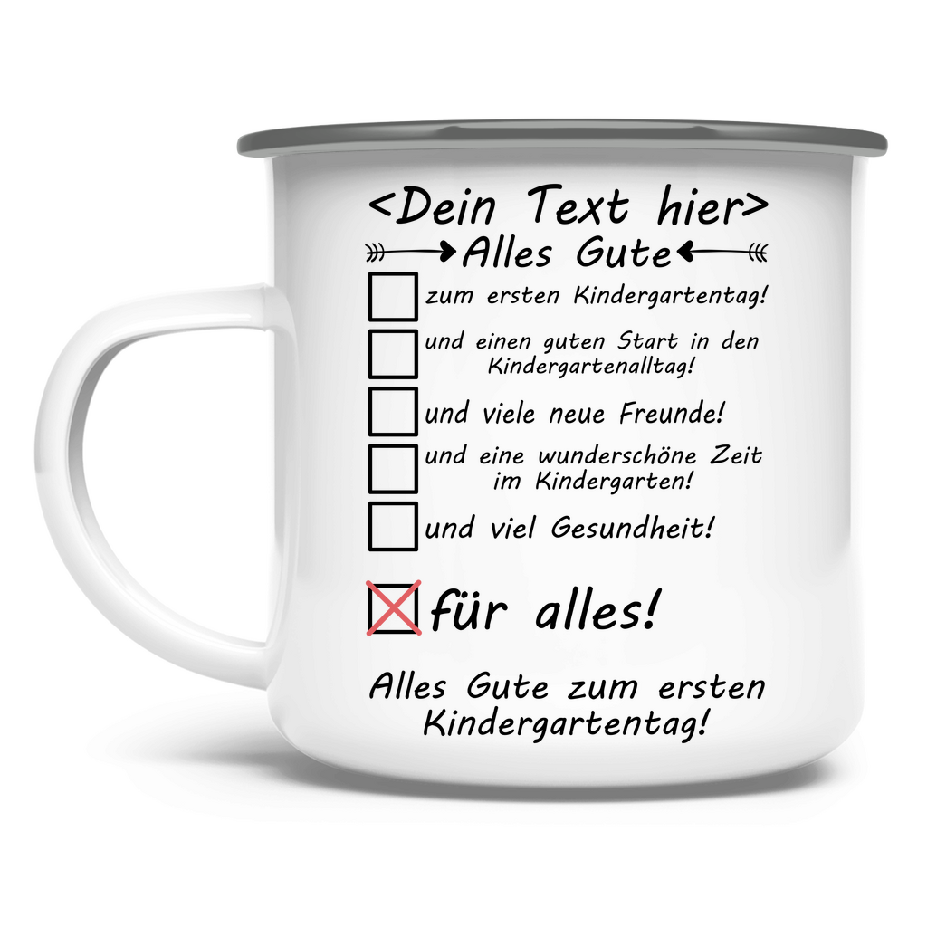 glückwunsch zum ersten kindergartentag gute wünsche kita tag Tasse