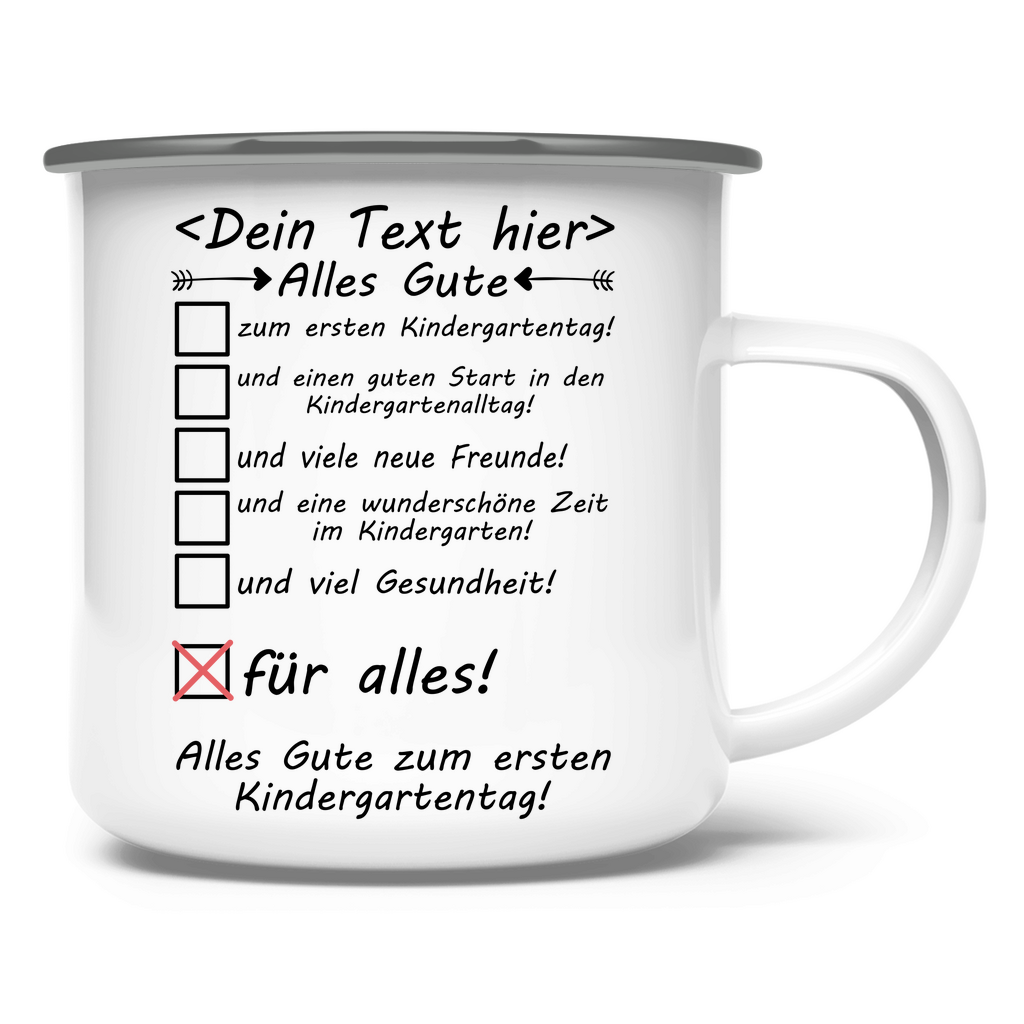 Personalisierte Tasse zum ersten Kindergartentag – Geschenk mit individuellem Kindernamen